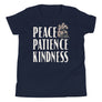 Peace Patience Kindness // Youth Short Sleeve T-Shirt