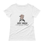 Grow Though What You Go Through // Womens Scoopneck T-Shirt