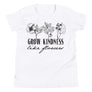 Grow Kindness Like Flowers // Youth Short Sleeve T-Shirt